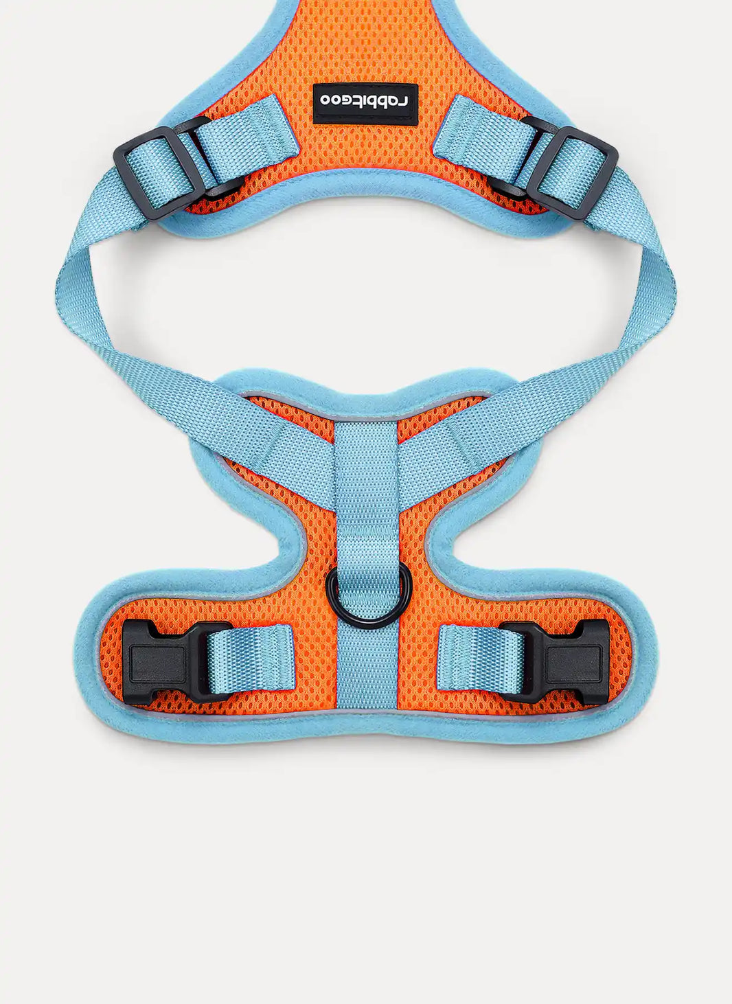 Rabbitgoo Fusion Adjustable cat harness and leash set - Orange & Light Blue