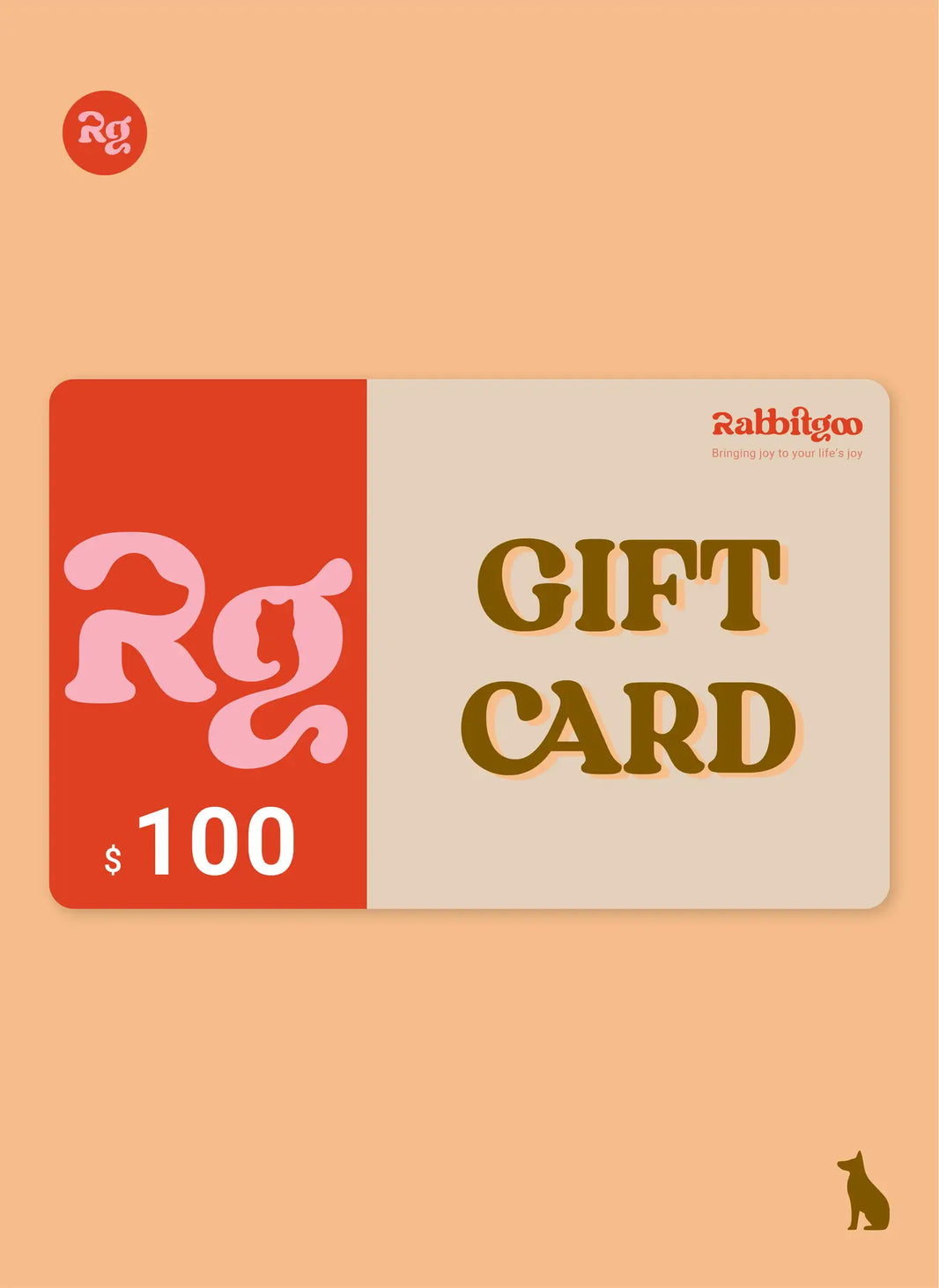 Rabbitgoo gift card - $100