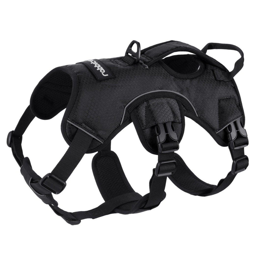 Rabbitgoo Large Dog Harness with Handle - Black