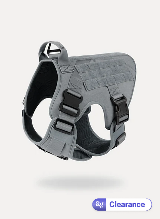 PAWTRENDER Mega Tactical Dog Harness - Grey