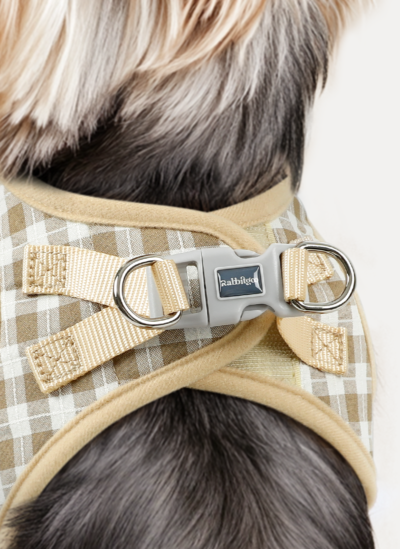 Minifit Small Dog Harness and Leash Set - Beige Check