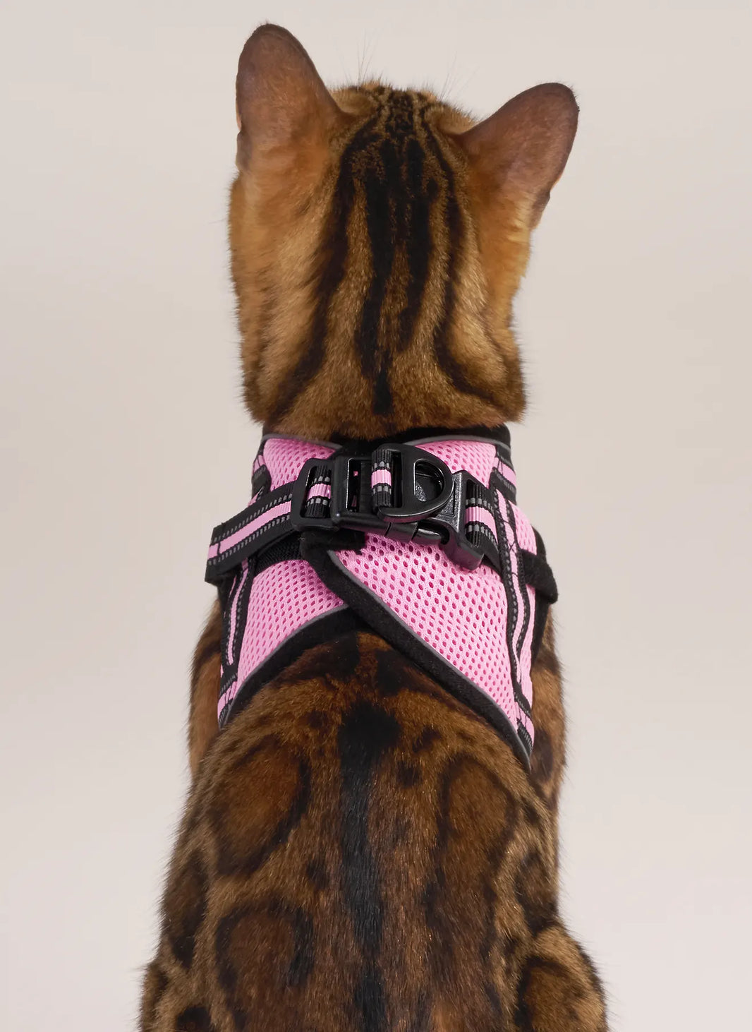 Rabbitgoo Escape Proof Cat Harness and Leash Set - Pink