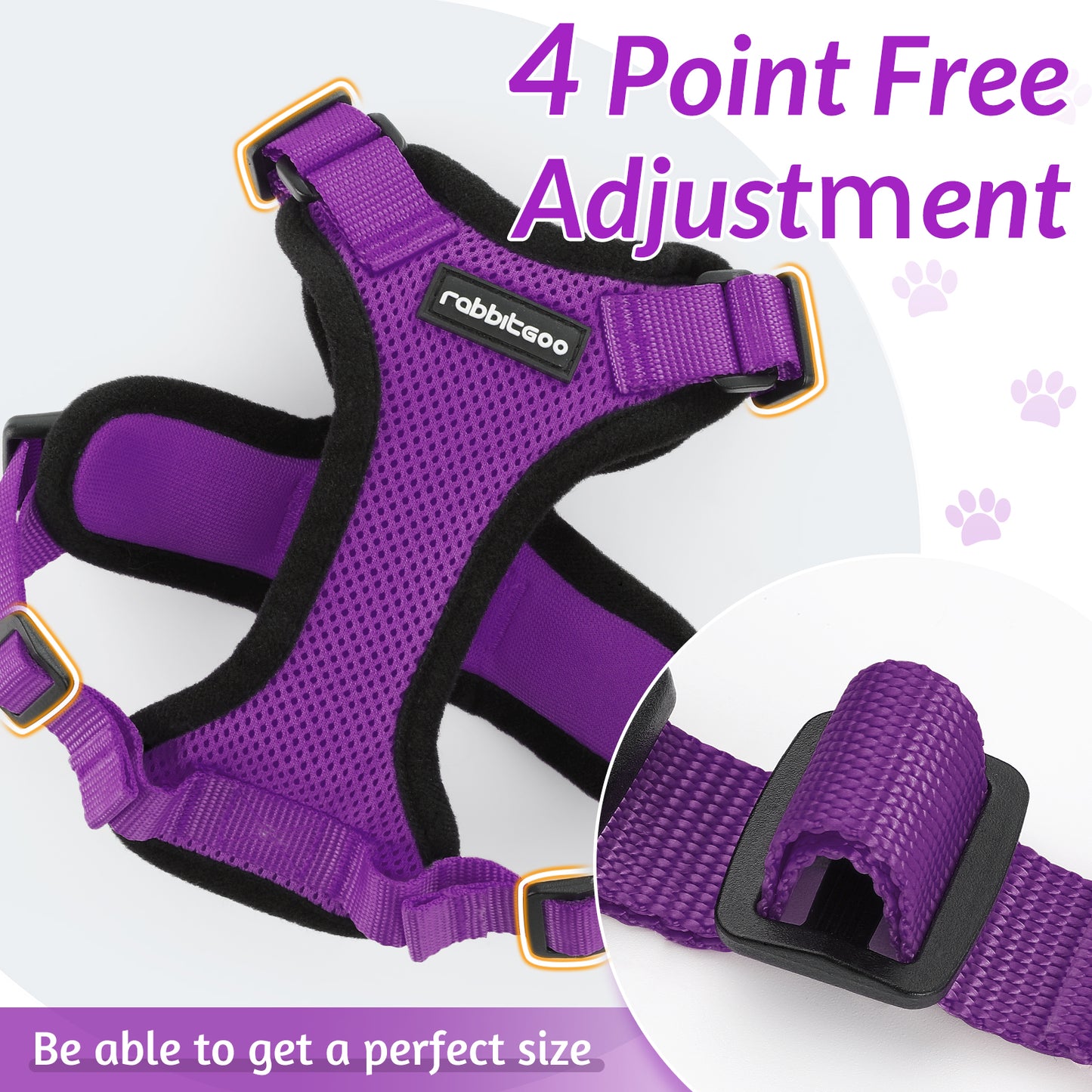 Rabbitgoo Adjustable Cat Harness and Leash Set