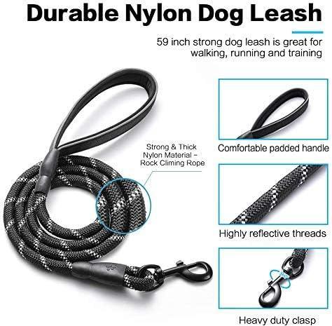 No Pull Dog Harness and Leash Set - Black / S