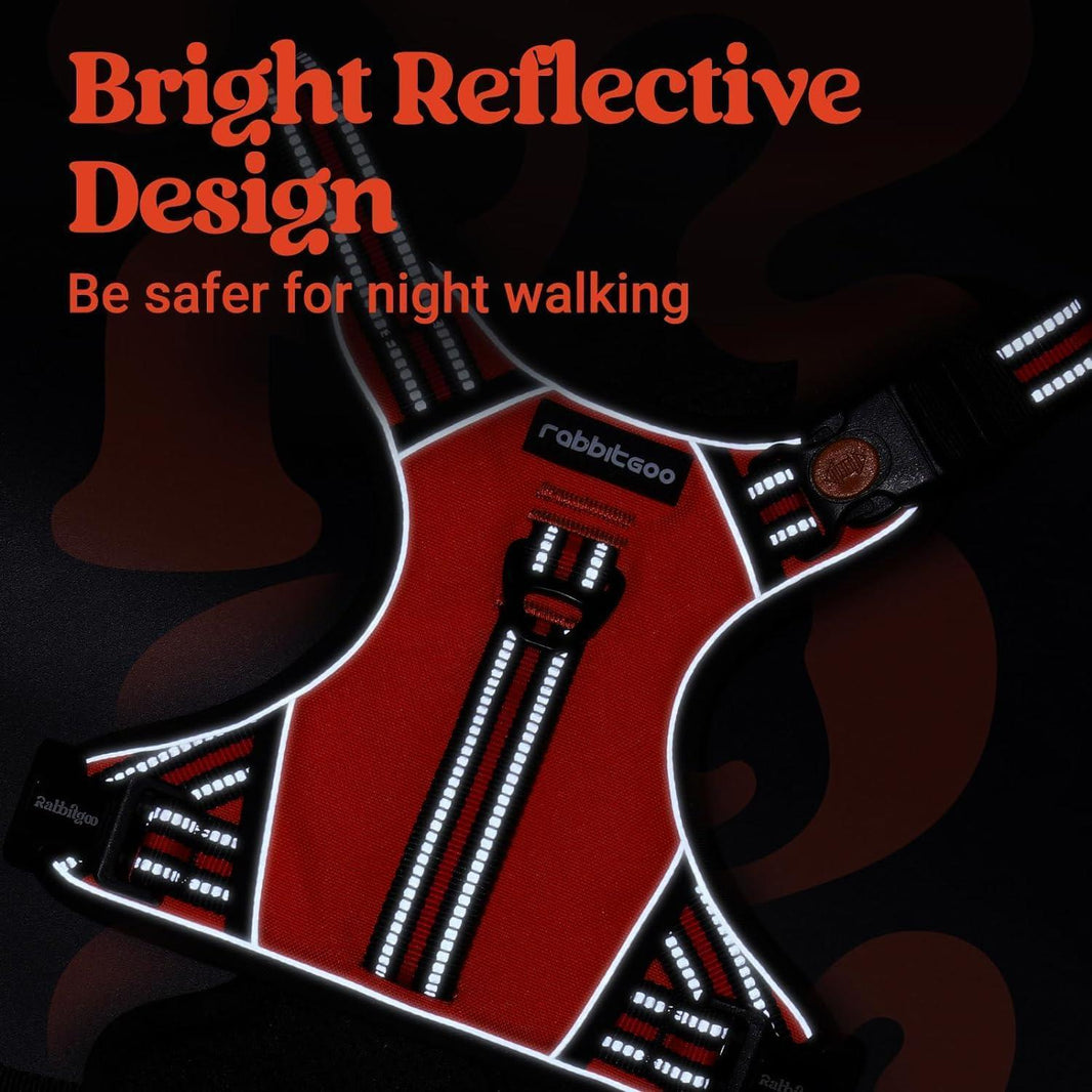 Uplift Pro Adjustable Dog Harness with Neck Buckle - Red