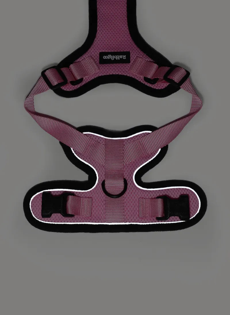 Rabbitgoo Classic Adjustable Cat Harness and Leash Set - Pink