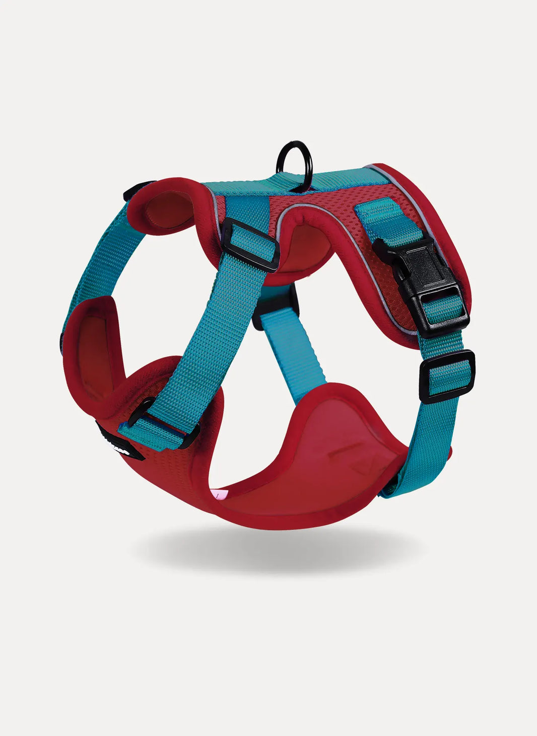 Rabbitgoo Fusion Adjustable cat harness and leash set - Red & Teal