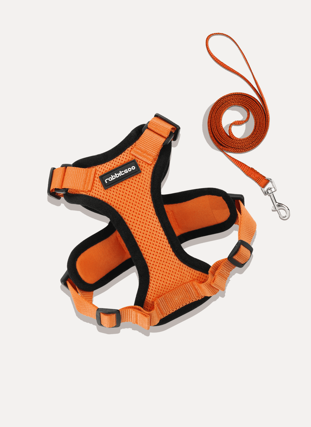 Rabbitgoo Classic Adjustable Cat Harness and Leash Set - Orange