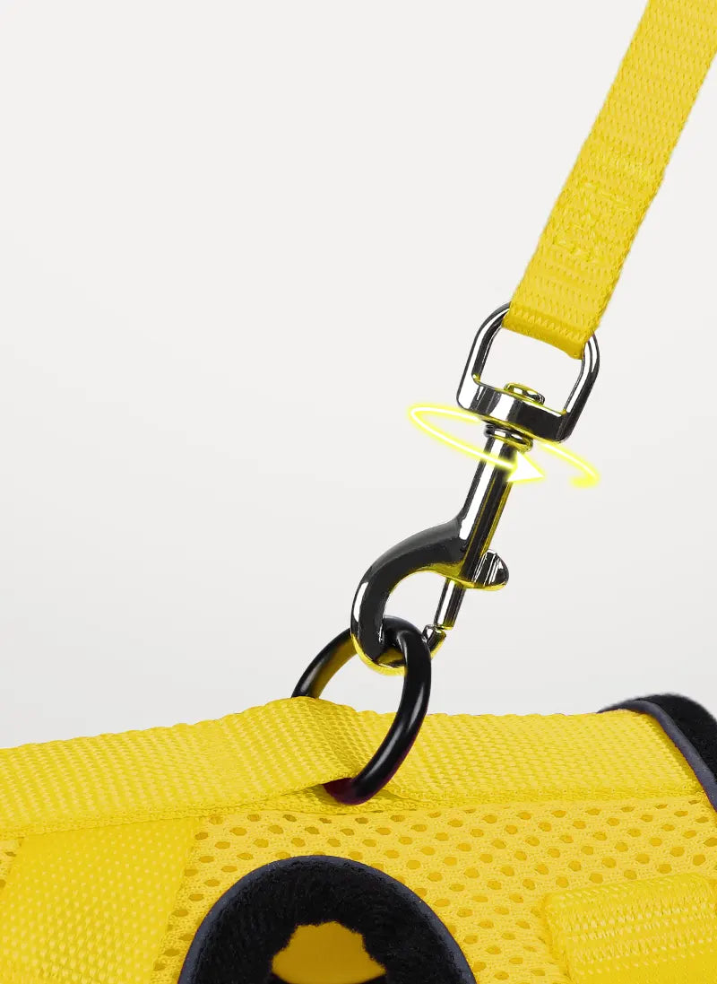 Rabbitgoo Classic Adjustable Cat Harness and Leash Set - Yellow