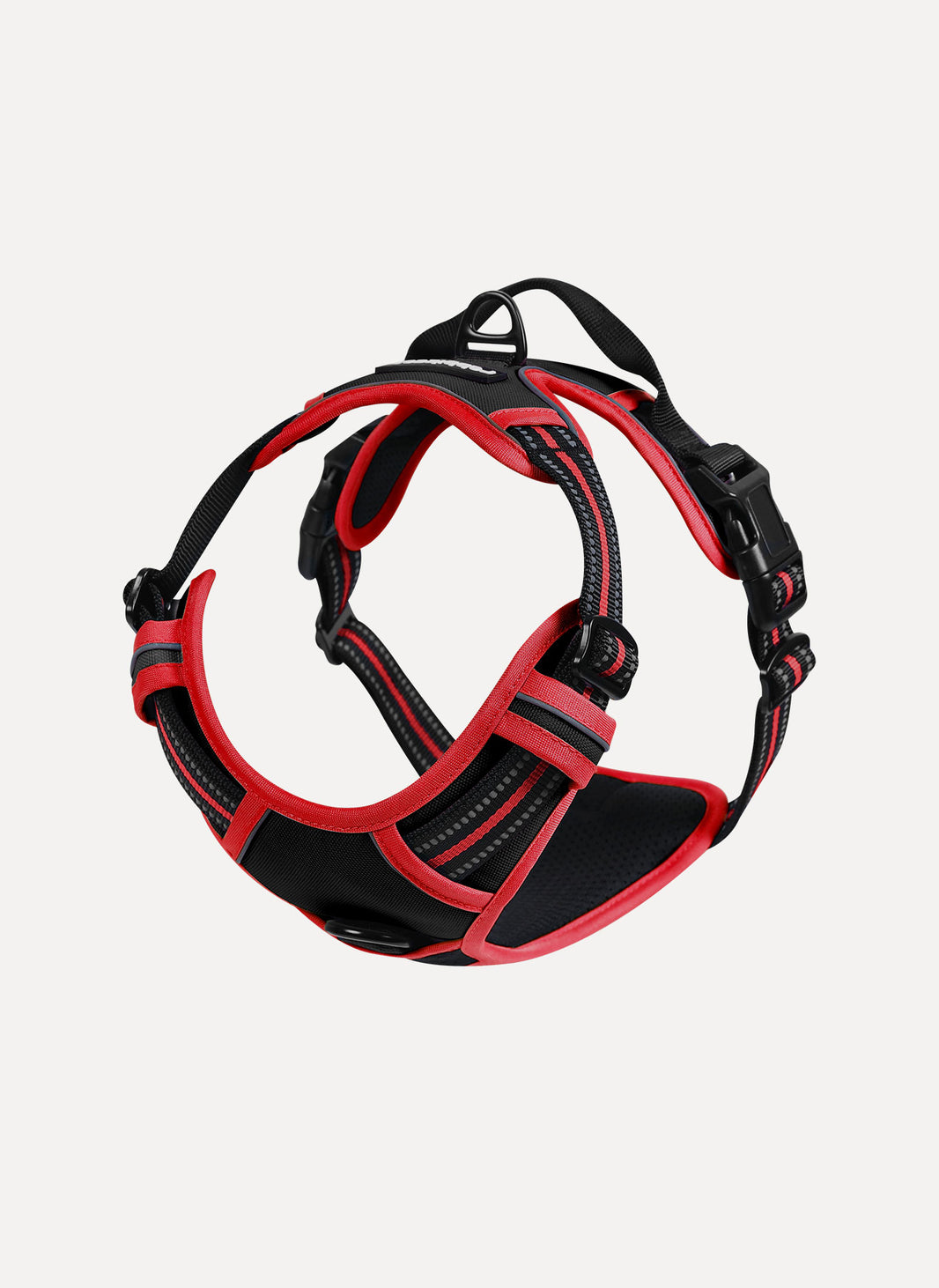 ColorPop Fit No Pull Dog Harness - Black & Red