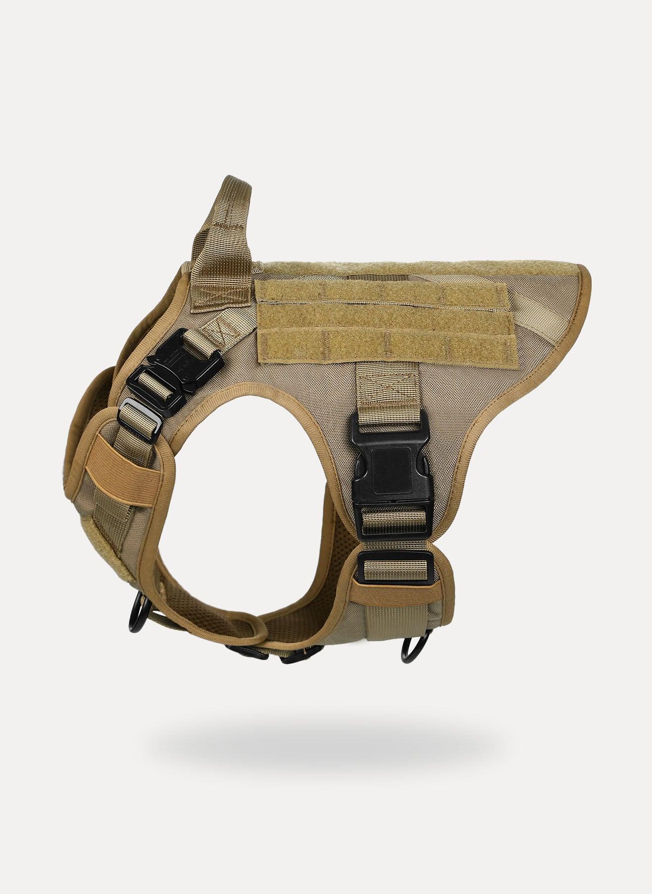 Tactical Dog Harness Vest with Handle - Tan
