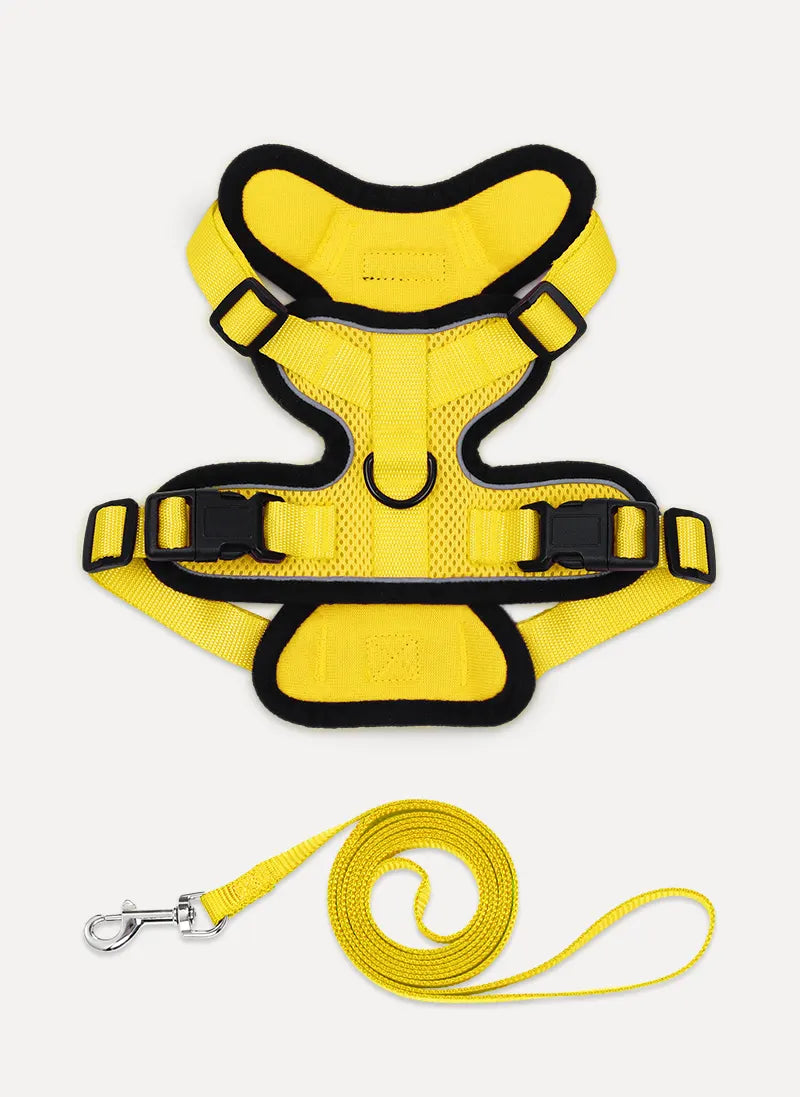 Rabbitgoo Classic Adjustable Cat Harness and Leash Set - Yellow