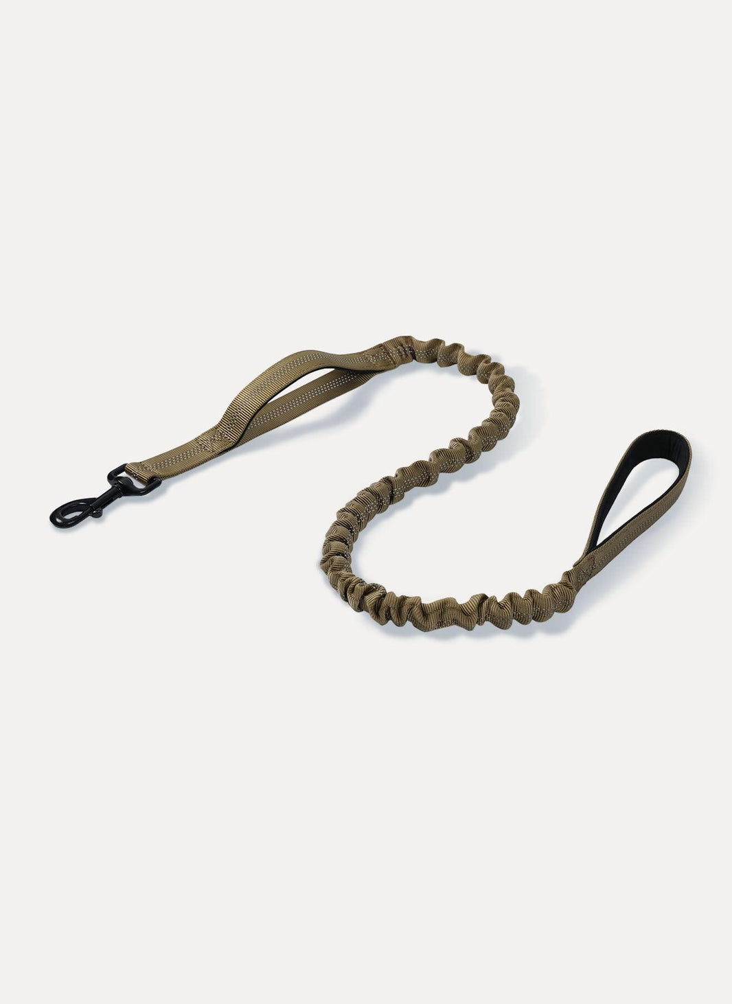 Rabbitgoo Dog Leash with 2 Padded Traffic Control Handles - Tan