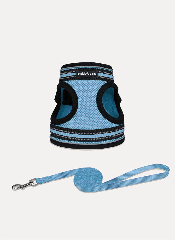 Rabbitgoo Escape Proof Cat Harness and Leash Set - Light Blue