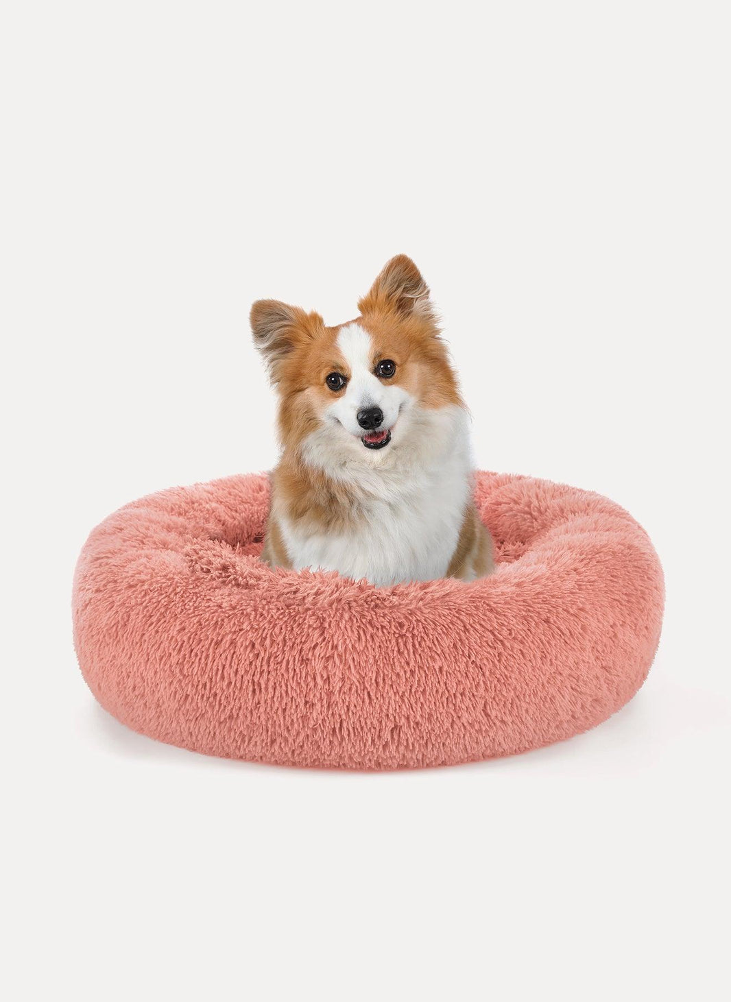 Rabbitgoo Floof Calming 24'' Pet Bed - Pink / 24.0"L x 24.0"W x 5.7"Th