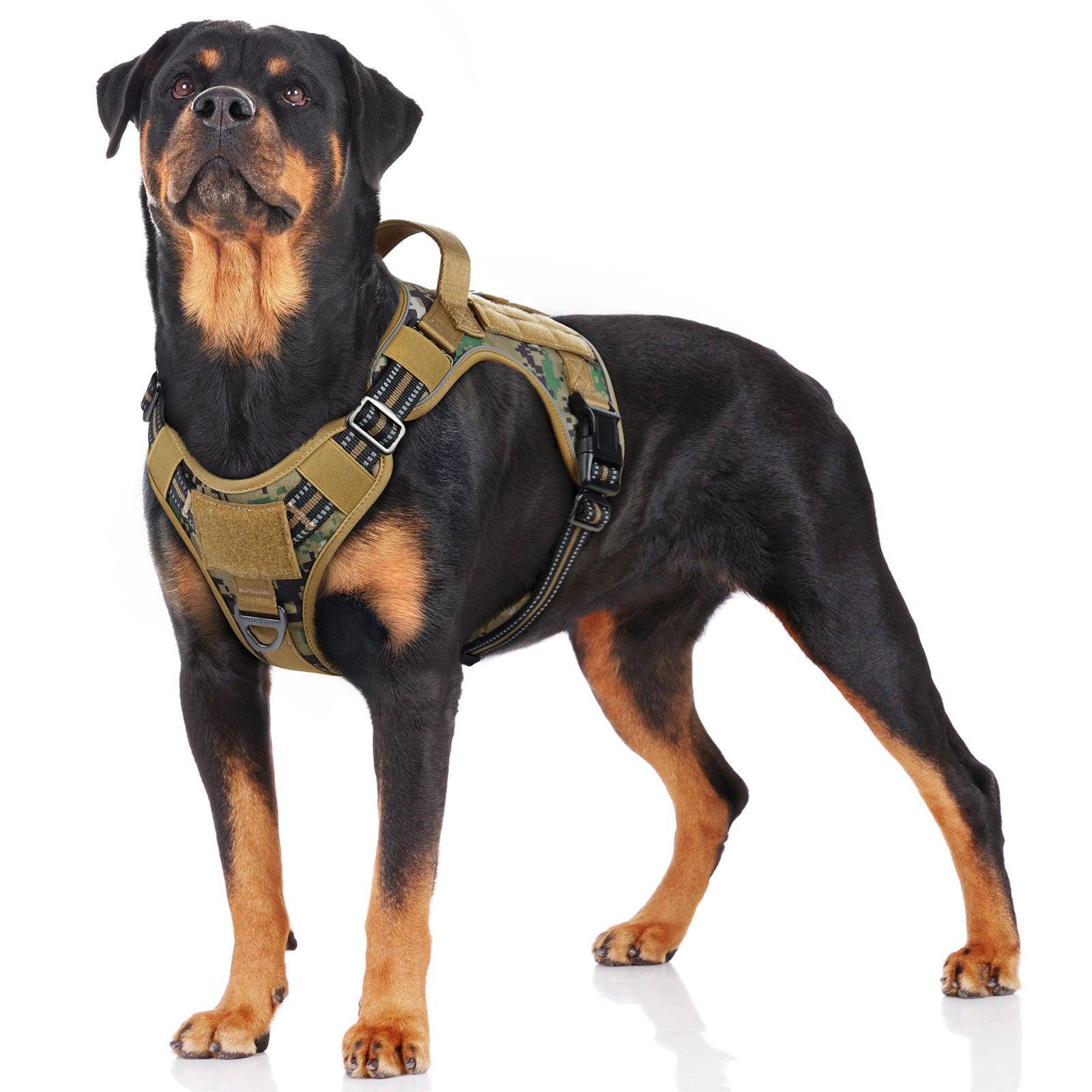 Tactical Dog Harness - Brown camo 