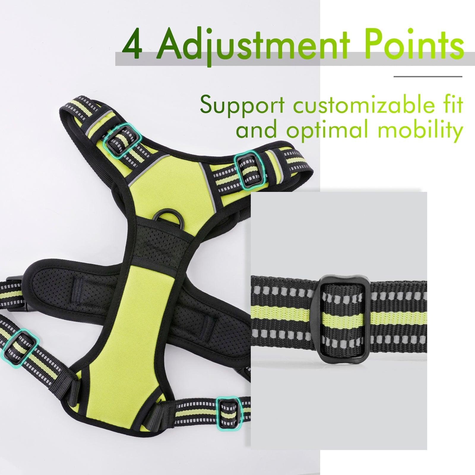 Rabbitgoo No Pull Dog Harness - Wild Lime 