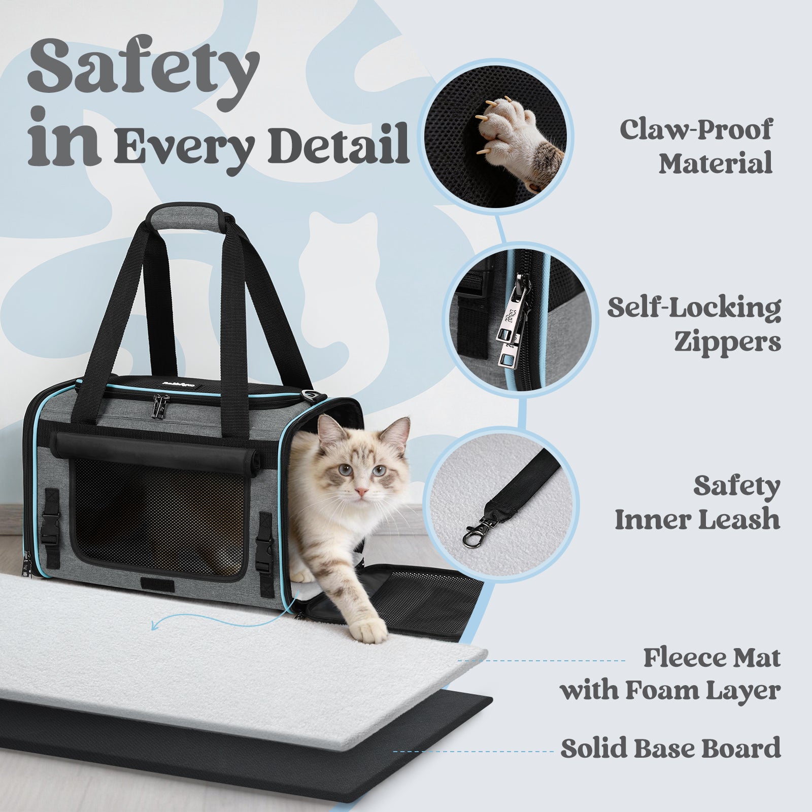 Rabbitgoo Fortress Pet Carrier - Fold Bag