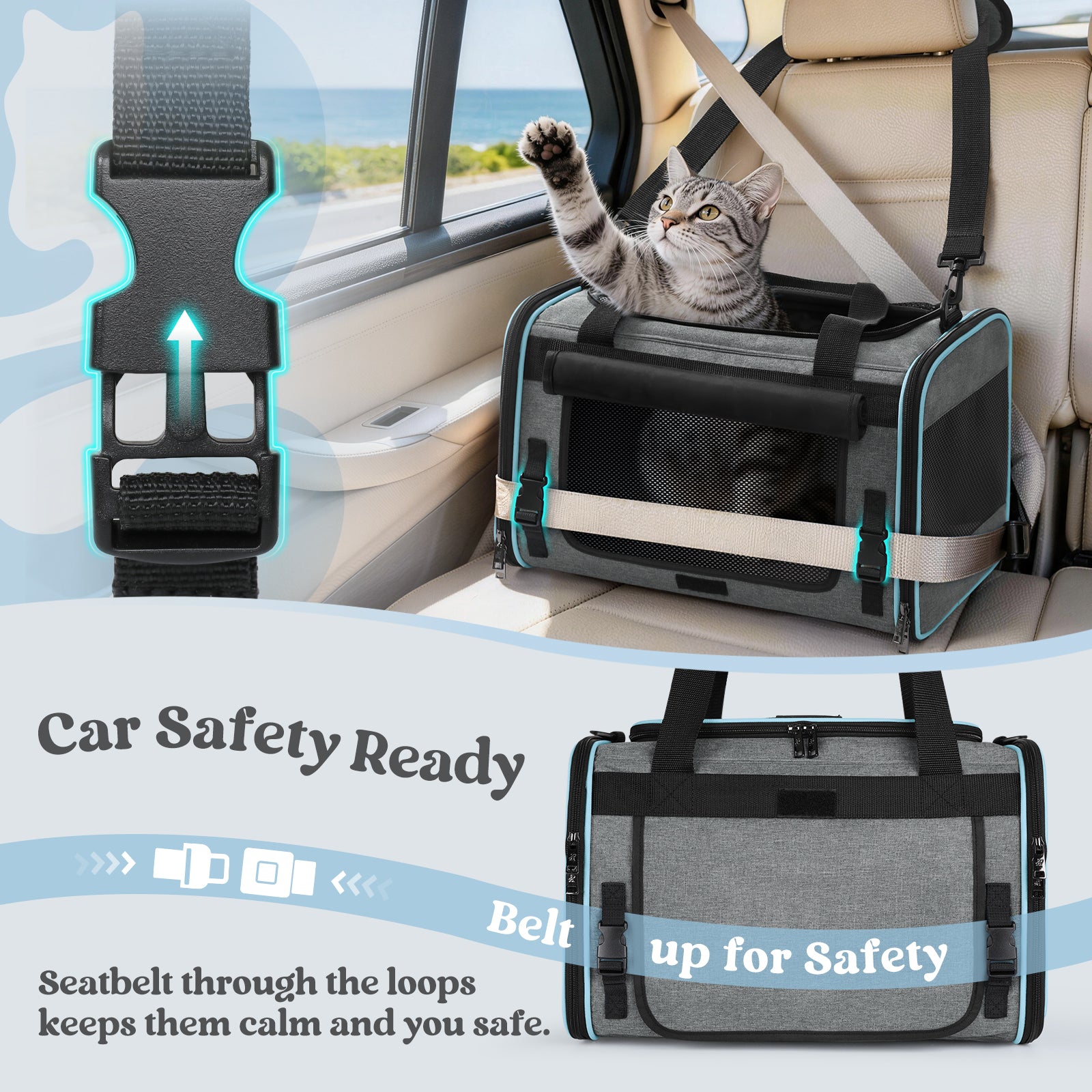 Rabbitgoo Fortress Pet Carrier - Fold Bag