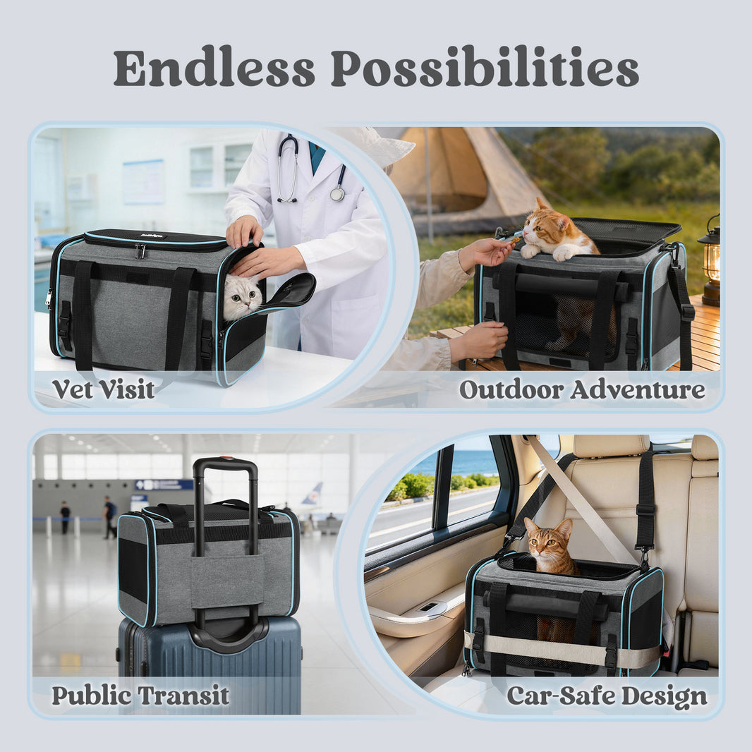 Rabbitgoo Fortress Pet Carrier - Fold Bag