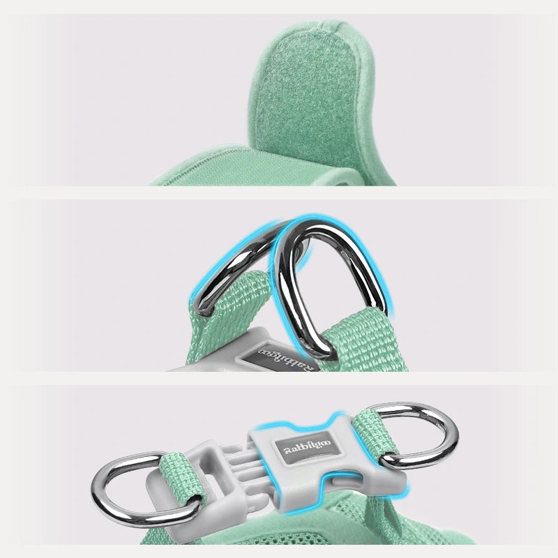 Minifit Small Dog Harness and Leash Set - Mint green