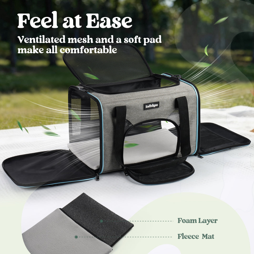 Rabbitgoo Fortress Pet Carrier - Meow Bag