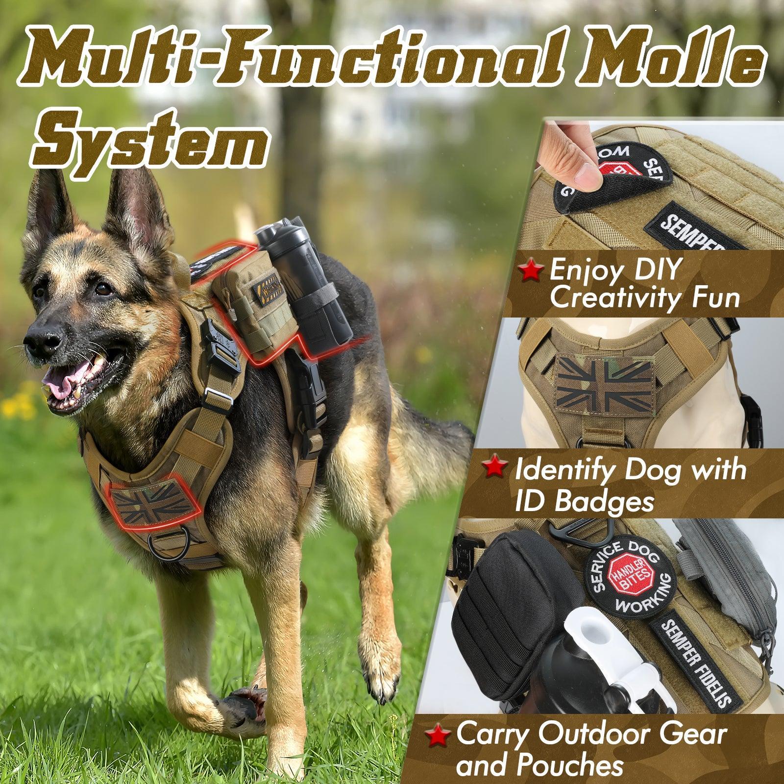 Military Dog Service Dog Vest With Pockets Tactical Dog Vest