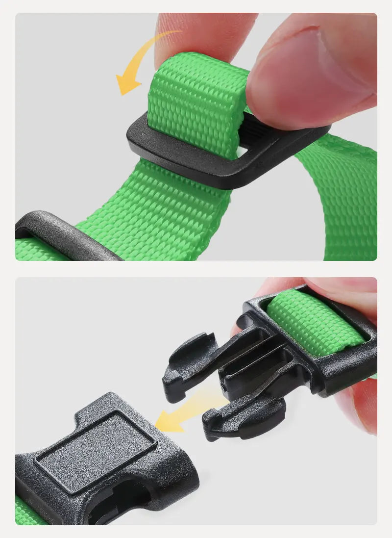Rabbitgoo Classic Adjustable Cat Harness and Leash Set - Grass Green