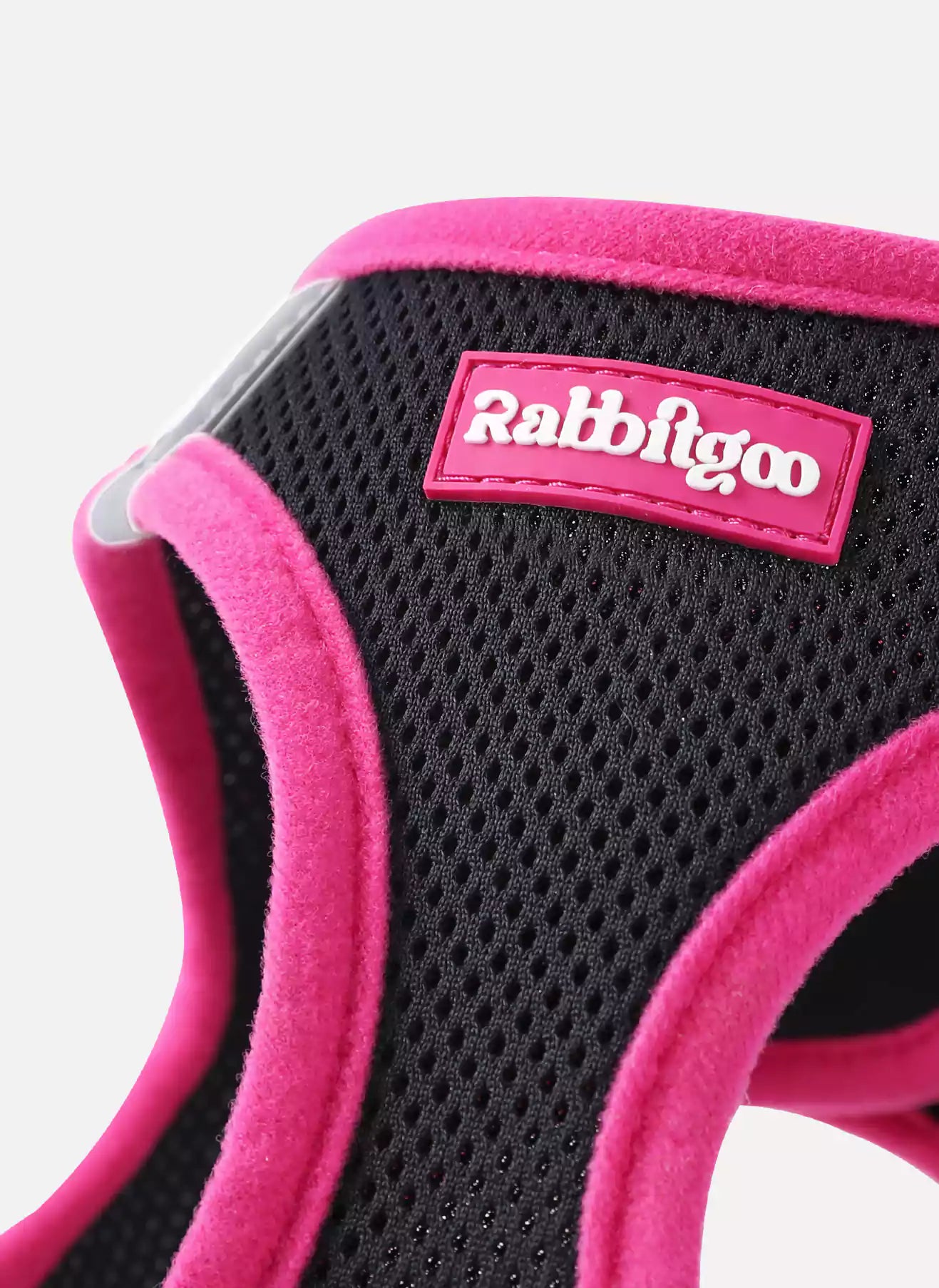 Minifit Small Dog Harness and Leash Set - Black & Rose Red