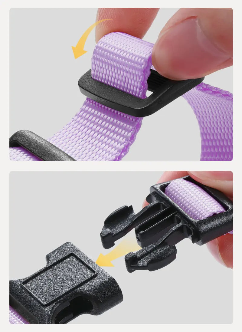 Rabbitgoo Classic Adjustable Cat Harness and Leash Set - Light Purple