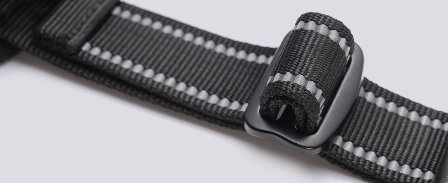 Rabbitgoo no pull dog harness's adjustable strap.