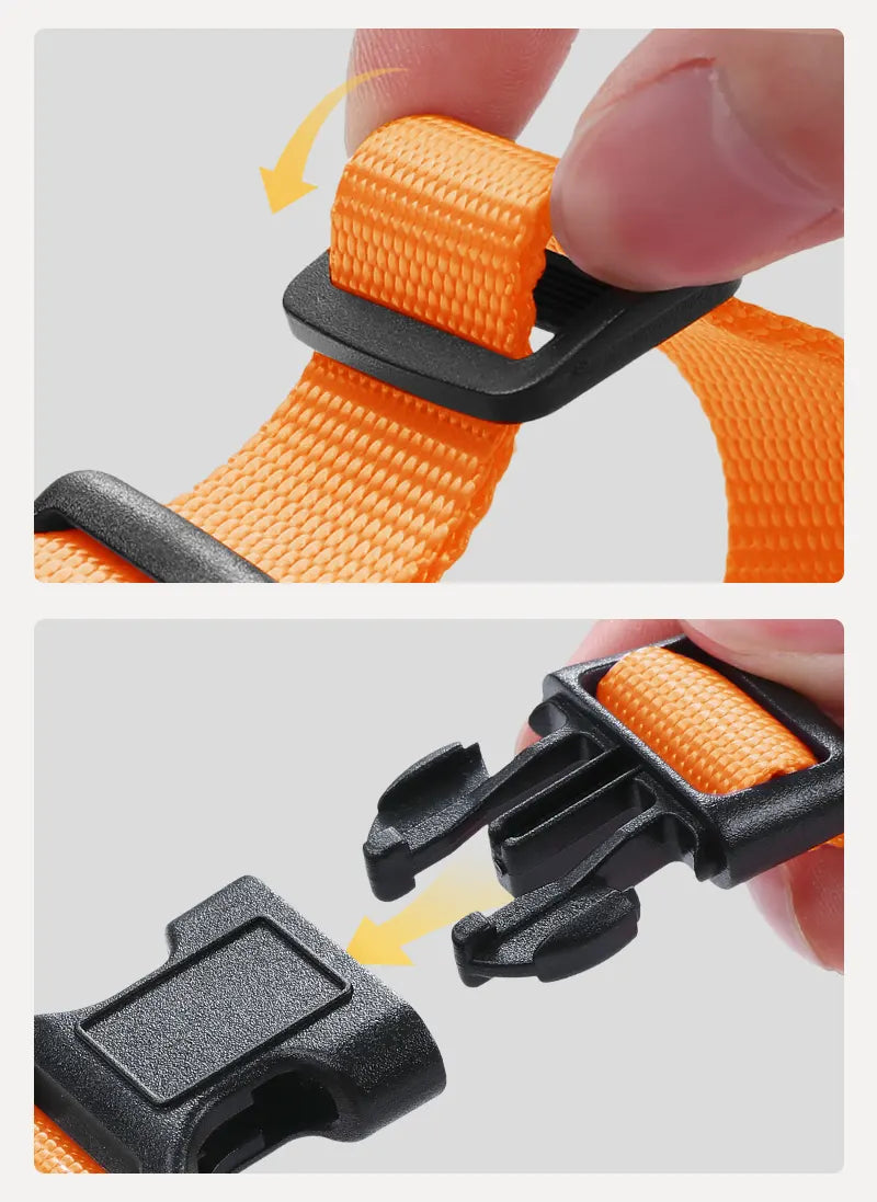 Rabbitgoo Classic Adjustable Cat Harness and Leash Set - Orange