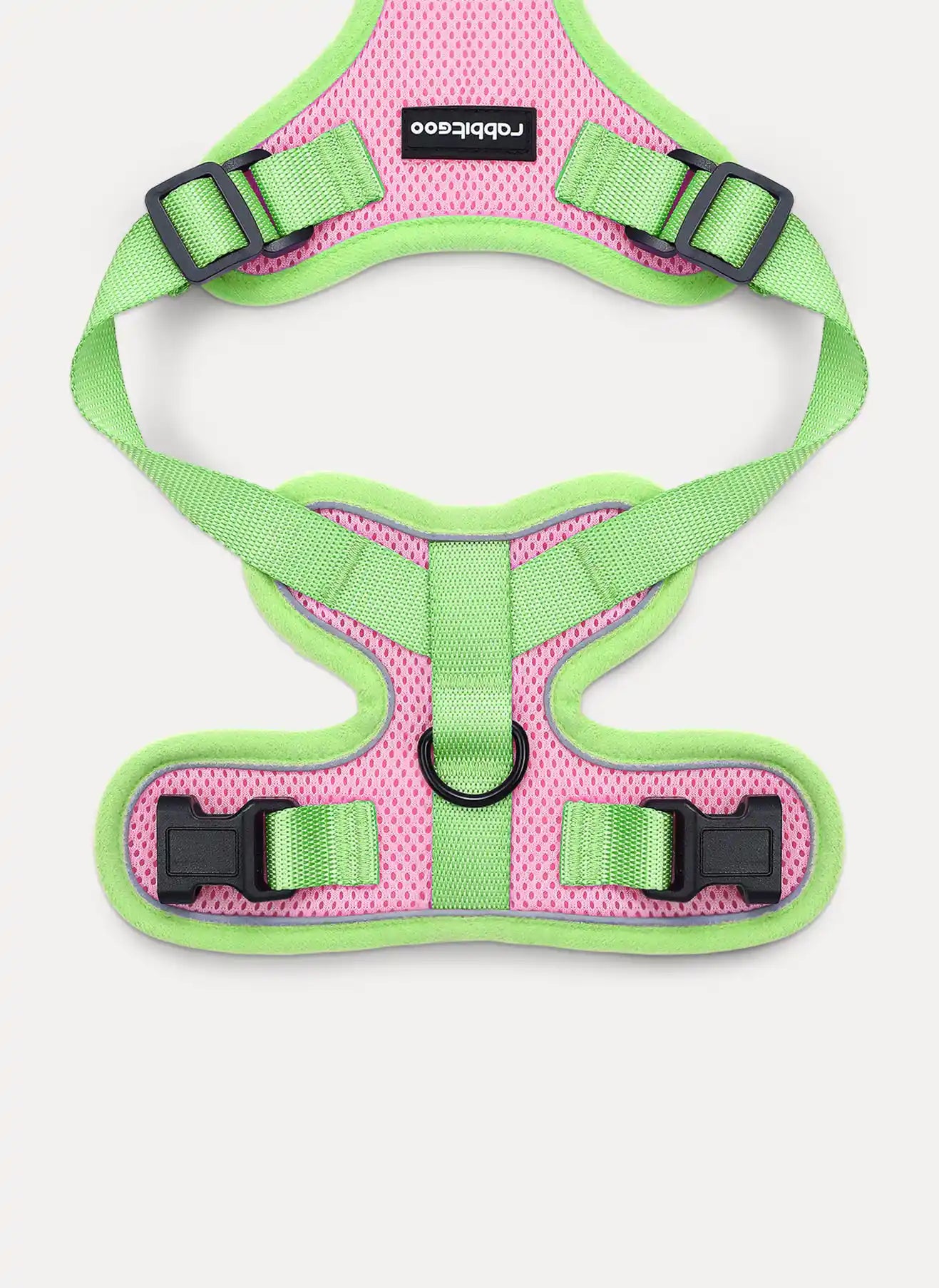 Rabbitgoo Fusion Adjustable cat harness and leash set - Pink & Light Green