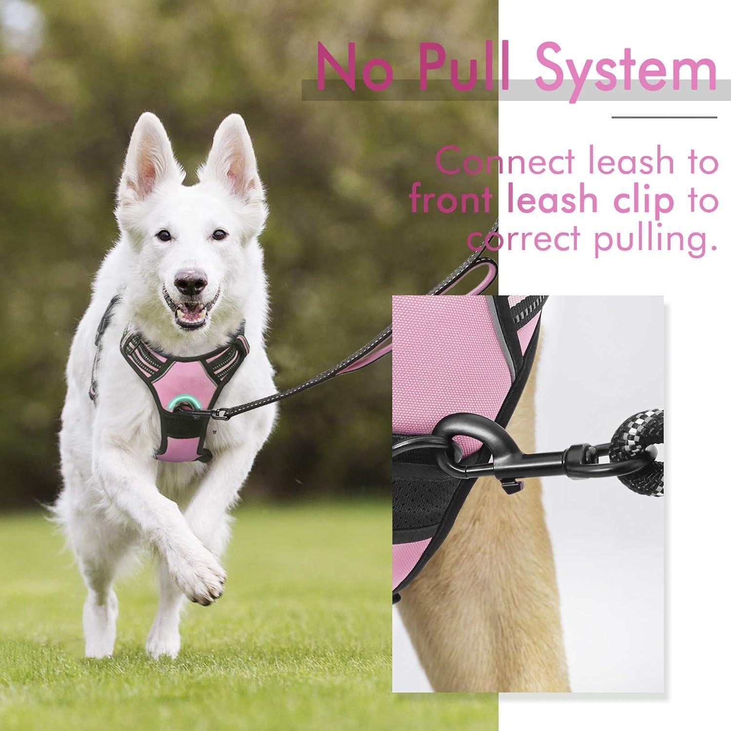 Rabbitgoo No Pull Dog Harness - Pink 