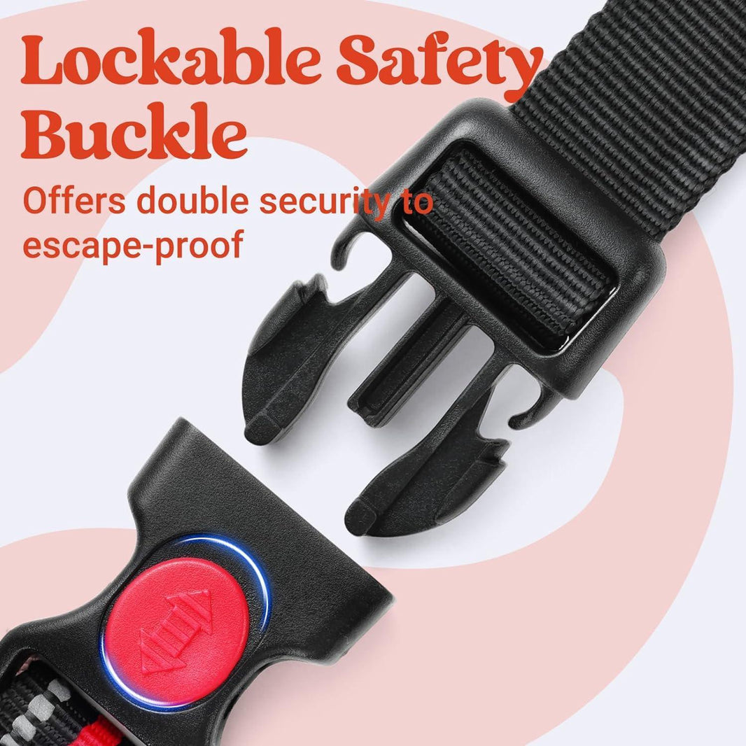 Uplift Pro Adjustable Dog Harness with Neck Buckle - Red