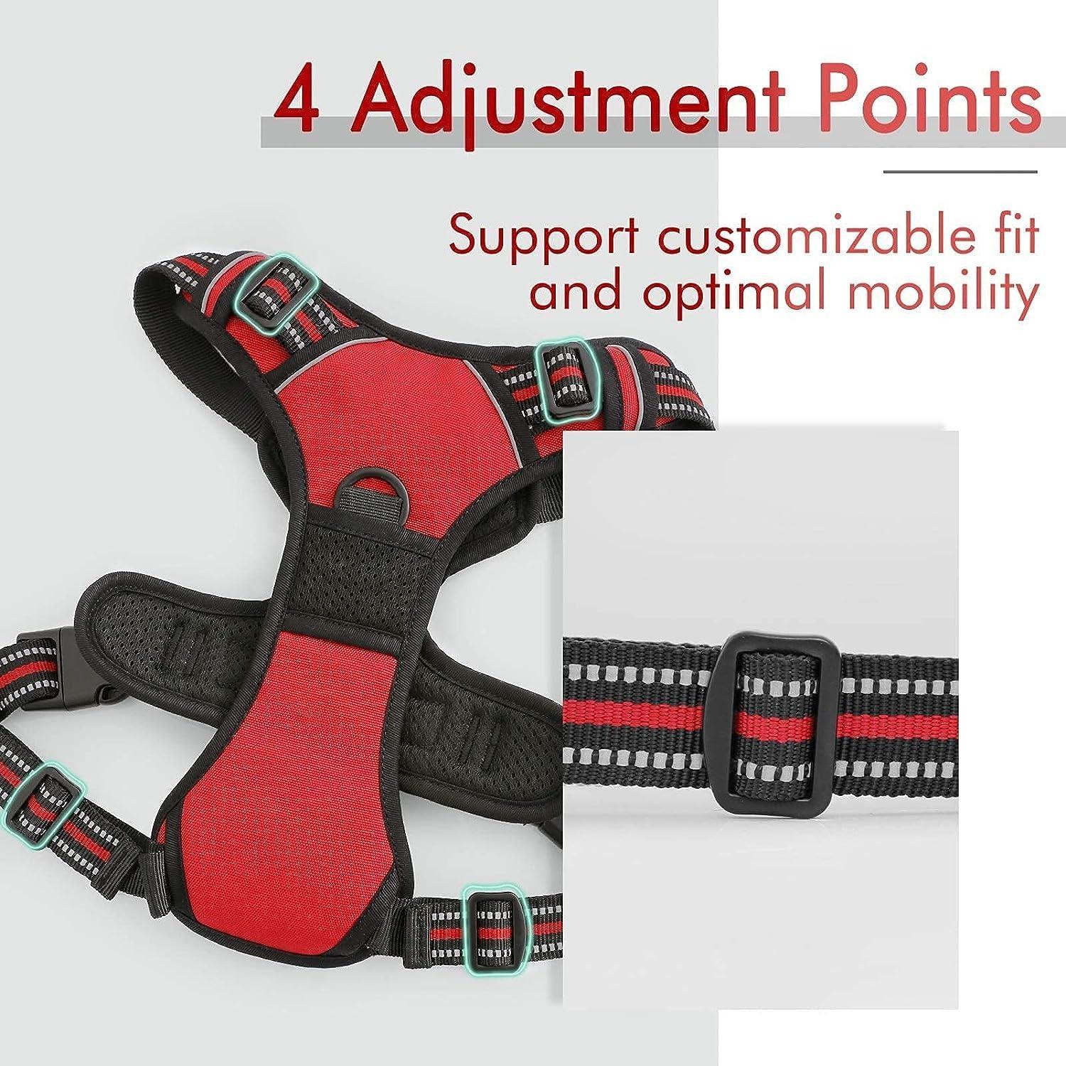 Rabbitgoo No Pull Dog Harness - Red 