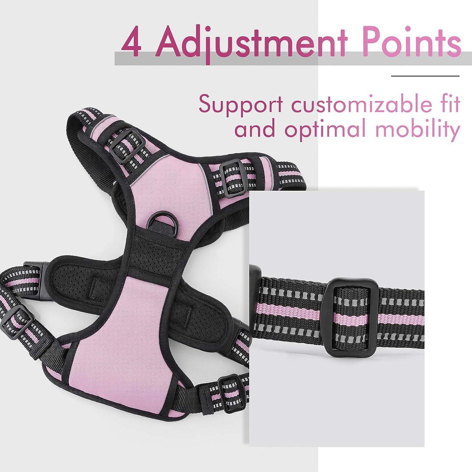 Rabbitgoo No Pull Dog Harness - Pink 