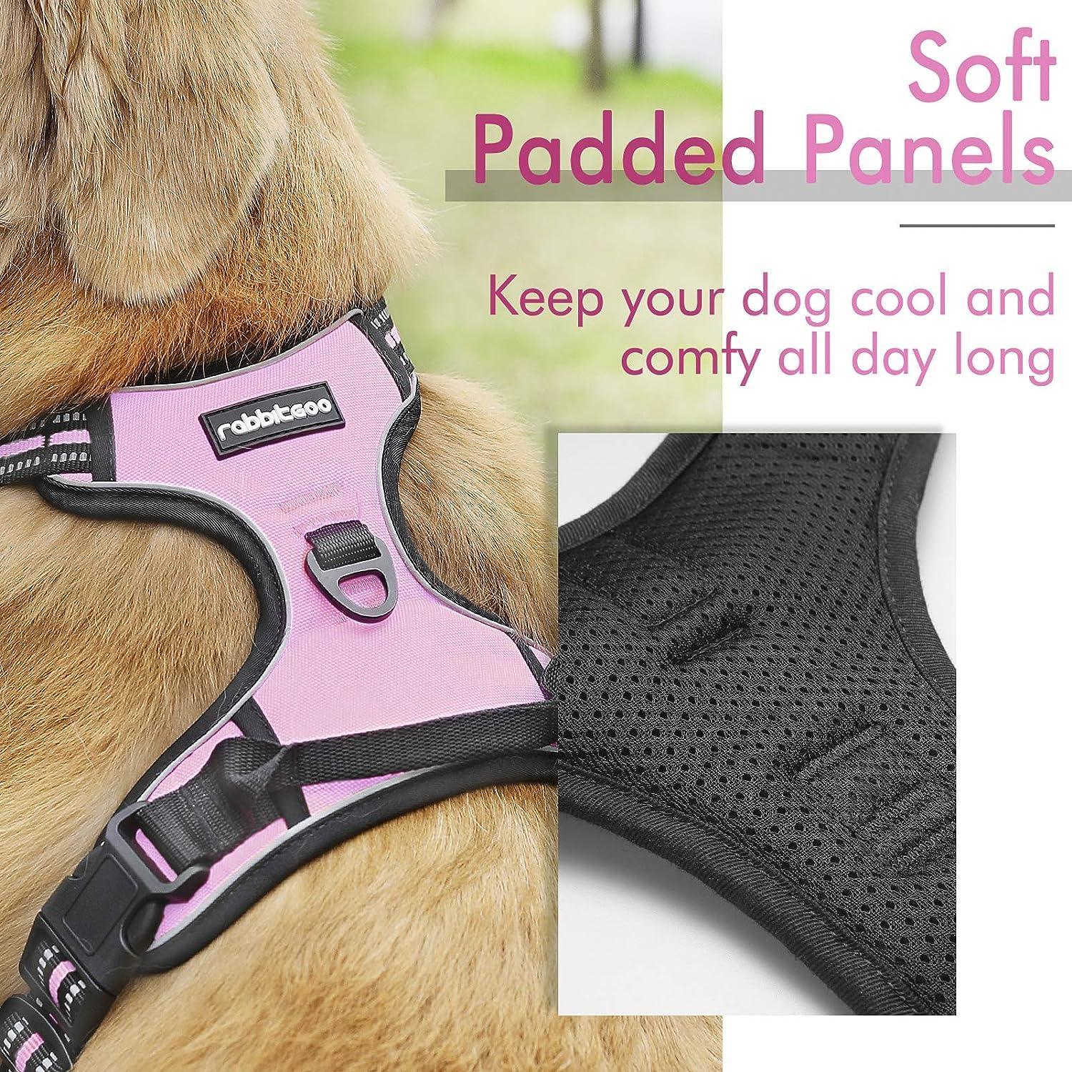 Rabbitgoo No Pull Dog Harness - Pink 