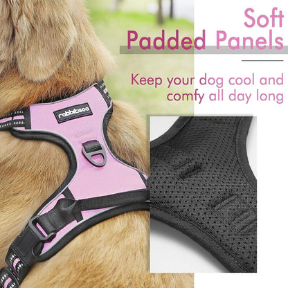 Rabbitgoo No Pull Dog Harness - Pink 