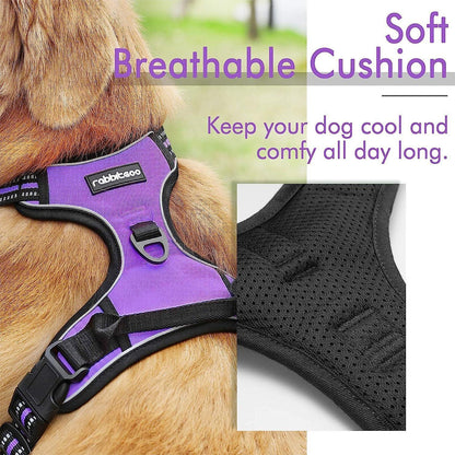 Rabbitgoo No Pull Dog Harness - Purple 