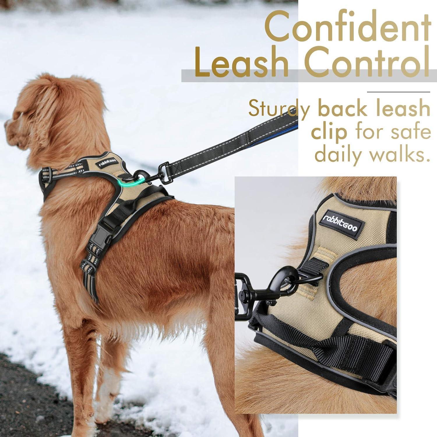 Rabbitgoo No Pull Dog Harness - Beige 