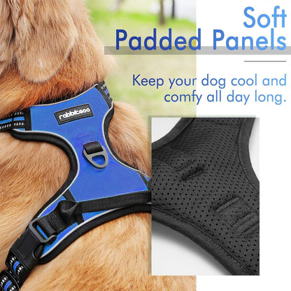 Rabbitgoo No Pull Dog Harness - Dazzling Blue 