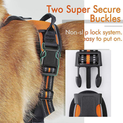 Rabbitgoo No Pull Dog Harness - Orange 