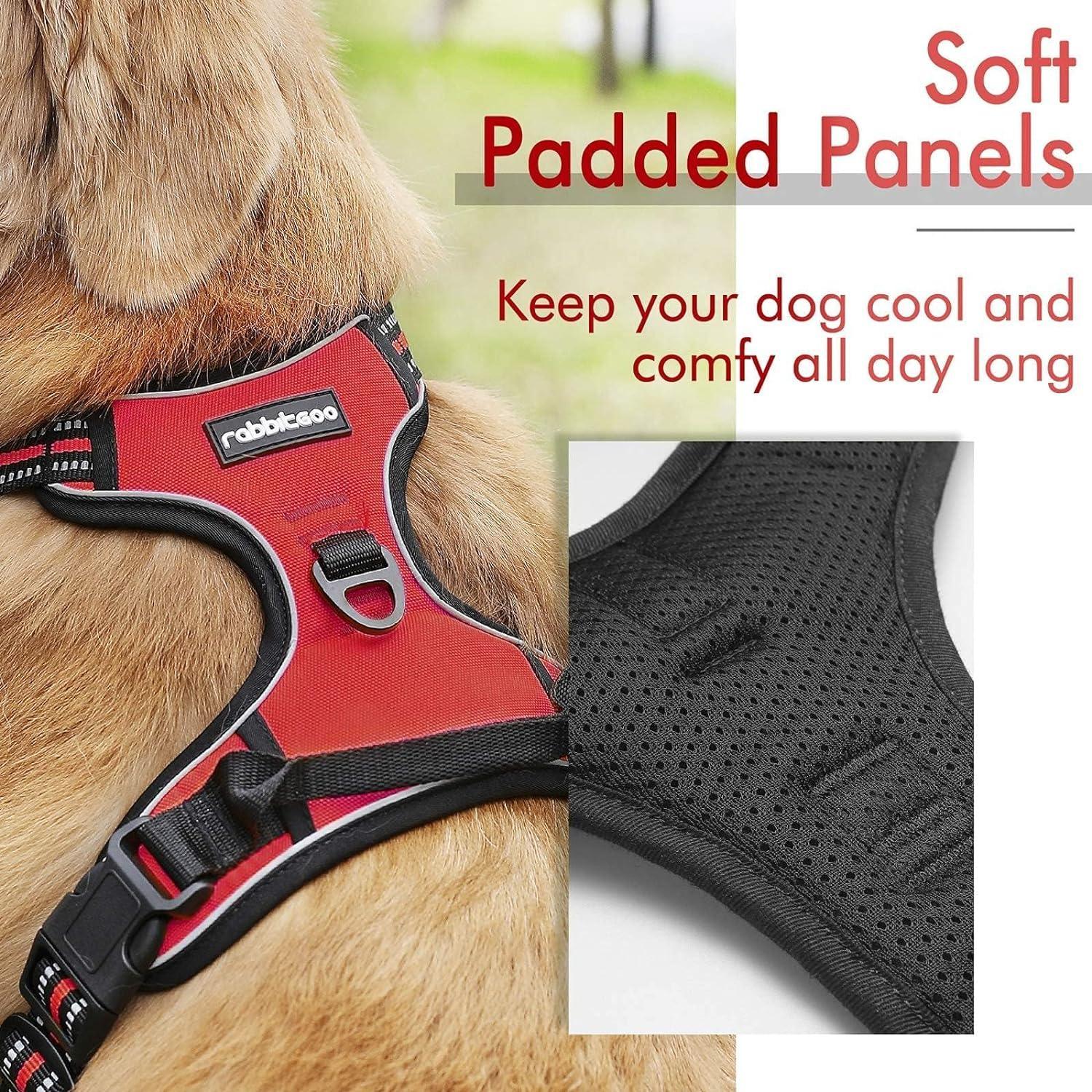 Rabbitgoo No Pull Dog Harness - Red 