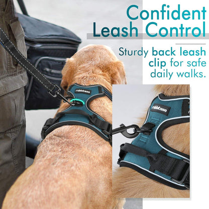 Rabbitgoo No Pull Dog Harness - Blue Coral