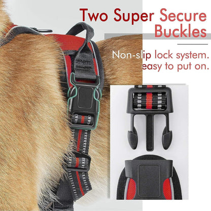 Rabbitgoo No Pull Dog Harness - Red 