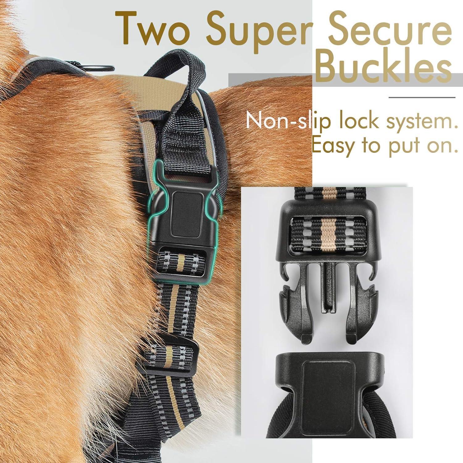 Rabbitgoo No Pull Dog Harness - Beige 