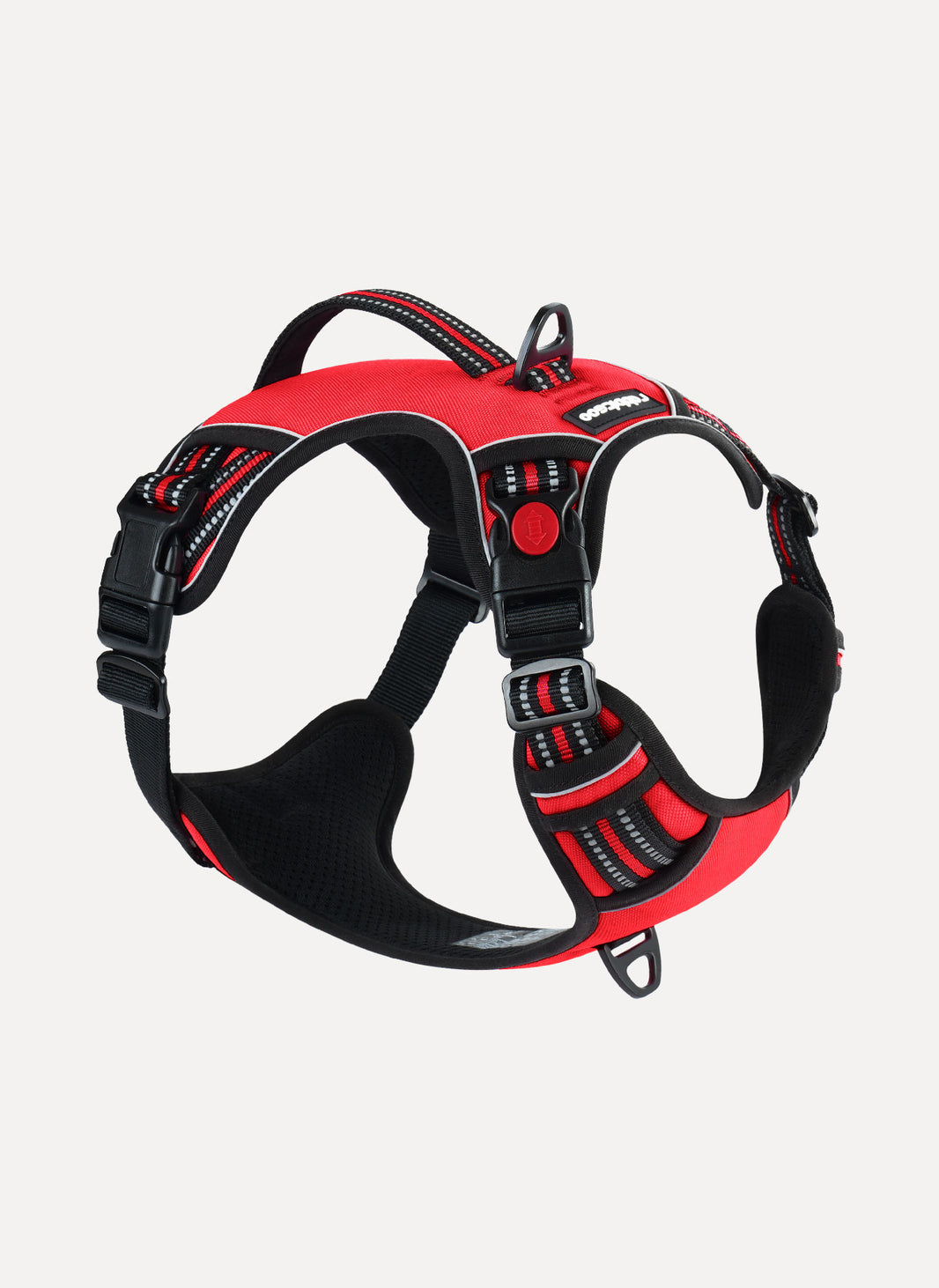 Uplift Pro Adjustable Dog Harness with Neck Buckle - Red