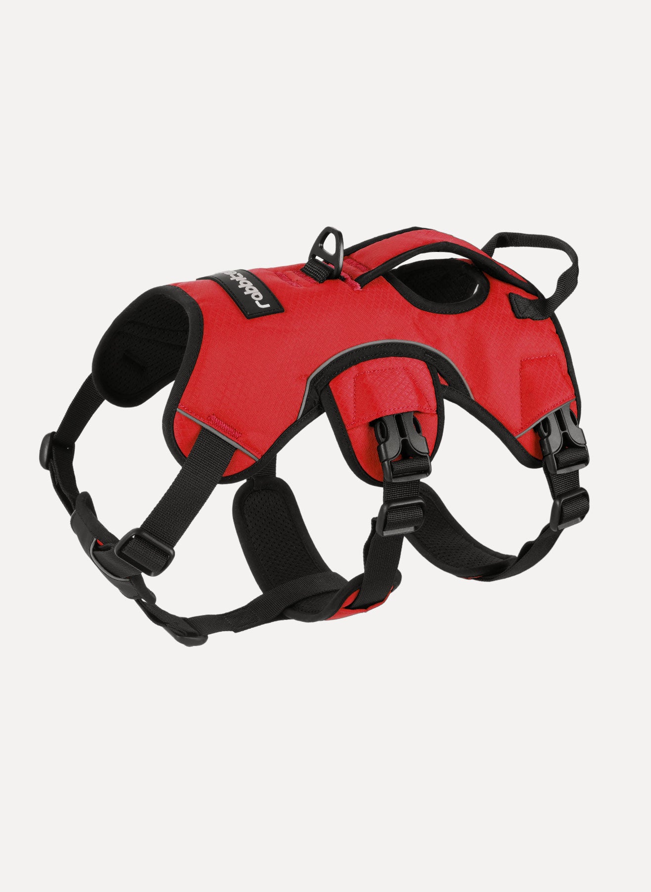Rabbitgoo Large Dog Harness with Handle - Red