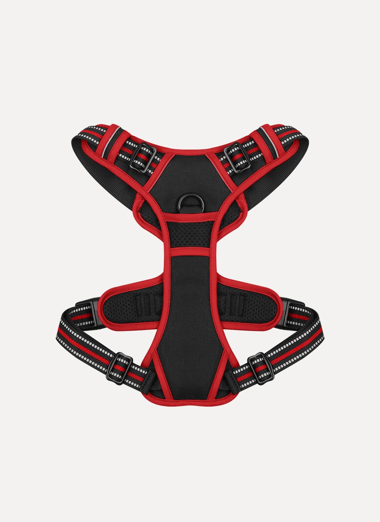 ColorPop Fit No Pull Dog Harness - Black & Red